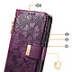 Acheter Avizar Étui Portefeuille pour Galaxy A37 Motif Floral avec Poche Zippée Intégré
