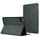 Avizar Étui Folio pour Xiaomi Pad 8 / Pad 8 Pro Effet Cuir avec Support Intégré Vert foncé - Cet étui folio protège la Xiaomi Pad 8 et Pad 8 Pro avec un rabat complet et une coque souple antichoc