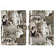akashi Housse Etui Folio Akashi Design Hollywood Tablettes 9'' à 10'' - Étui folio avec un intérieur doux Akashi Hollywood pour tablettes de 9'' à 10''