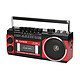Avizar Radio 3 Bandes FM / AM / SW avec Lecteur Cassette et Bluetooth Poignet Solide Réception 3 bandes FM AM SW pour varier les stations et les contenus