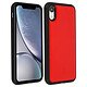 akashi Coque Apple iPhone XR Protection Rigide Cuir Véritable Akashi - Rouge Coque de protection en cuir pour iPhone XR by Akashi