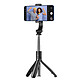 Blue Star Perche à Selfie Bluetooth pour Smartphones avec Trépied et Télécommande sans Fil Noir Fonction 2 en 1 : perche selfie extensible et trépied stable pour photos, vidéos et visio