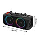 Acheter Avizar Enceinte Bluetooth 47×24cm Portable 4000mAh 2x Haut-parleurs 10W avec Micro Noir