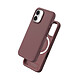 Rhinoshield Coque MagSafe pour iPhone 16 Série SolidX Souple Antichoc Rose antique Cette coque rose pour iPhone 16 intègre un module circulaire compatible MagSafe pour la fixation et la recharge sans fil