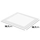 Acheter Avizar Panneau LED Carré 12W 16.7x16.7cm Encastrable sur Plafond Design Extra Plat