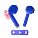 Avis Akashi Écouteurs sans fil Bluetooth pour Enfant Volume sécurisé Microphone Bleu