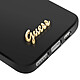 Acheter Guess Coque MagSafe pour iPhone 17e en Silicone Soft Touch avec Logo Métal Élégant Noir