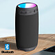 Acheter Akashi Enceinte Bluetooth 10W Portable Autonomie 10h et LED Multicolore Noir