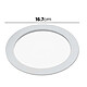 Acheter Avizar Panneau LED 12W Encastrable Format Rond 16.7cm 50000 Heures