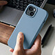 Rhinoshield Coque pour iPhone 15 Plus MagSafe Souple Antichoc Série SolidX Bleu pas cher