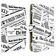 Avis akashi Housse Folio Akashi Universelle Tablettes 7'' à 8" - Modèle Newspapers Blanc