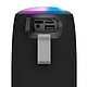 Akashi Enceinte Bluetooth 10W Portable Autonomie 10h et LED Multicolore Noir pas cher