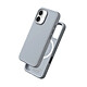 Rhinoshield Coque MagSafe pour iPhone 16 Souple Antichoc Série SolidX Gris - Cette coque gris pour iPhone 16 intègre un module circulaire compatible MagSafe pour la fixation et la recharge sans fil