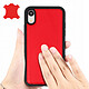 Acheter akashi Coque Apple iPhone XR Protection Rigide Cuir Véritable Akashi - Rouge
