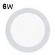 Avizar Panneau LED 6W Encastrable Format Rond 11.7cm 50000 Heures pas cher