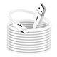 Akashi Câble USB vers iPhone Lightning Charge et Synchronisation 3m Blanc Câble USB vers Lightning signé Akashi pour charge efficacement votre appareil