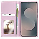 Mayaxess Étui 2 en 1 pour Galaxy S25 FE avec Coque Détachable et Support Vidéo Rose champagne pas cher