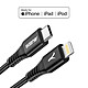 Avis Akashi Câble USB-C vers Lightning Charge Rapide 3A et Synchronisation 1m Noir