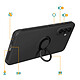 Acheter Avizar Coque pour Galaxy A57 Soft-Touch avec Bague de Support Magnétique Noir