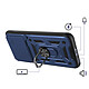 Avis Mayaxess Coque Anneau pour Redmi Note 15 4G avec Cache Caméra Coulissant Bleu nuit
