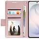 Avizar Étui Portefeuille pour Galaxy S26 Effet Cuir Cousu avec Dragonne pas cher