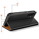 Acheter Avizar Étui Folio pour Galaxy A57 avec Portes-cartes et Fonction Stand Noir