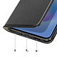Avizar Étui Folio pour Galaxy A57 avec Porte-cartes et Fonction Support Vidéo Noir pas cher