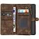 CaseMe Protection 2-en-1 pour Galaxy S26 avec Coque Détachable et Porte-Monnaie Marron pas cher
