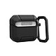 UAG Coque pour AirPods 4 Renforcée Antichocs Effet Grainé avec Mousqueton Noir pas cher