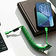 Avis Native Union Câble USB-C vers USB-C 60W Spiralé 2.4m Série POP Charge Rapide Vert