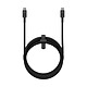 Xtorm Câble USB-C vers USB-C 240W 3m Charge Ultra Rapide et Résistant Noir Câble USB-C 240W conçu pour une charge ultra rapide et efficace des appareils compatibles USB-C comme ordinateurs, smartphones et tablettes