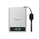 BMX Batterie Externe MagSafe SolidSafe 5000mAh Qi2 15W avec Écran LCD et Câble USB-C Argent Cette batterie externe argentée de 5000mAh dispose de cellules à état solide réduisant la présence de liquide inflammable pour une utilisation plus sécurisée
