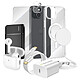 Mayaxess Pack Elite pour  Coque, Verre, Chargeurs, Batterie externe, Magsafe, Écouteurs Bluetooth (8 pièces) Transparent Ce coffret complet réunit tous les accessoires indispensables pour protéger, recharger et utiliser votre iPhone 15 dans les meilleures conditions