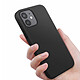 Acheter JUST IN CASE Coque pour iPhone 12 / 12 Pro en TPU Compatible Charge Sans Fil KickLite Noir