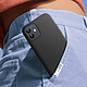 JUST IN CASE Coque pour iPhone 12 / 12 Pro en TPU Compatible Charge Sans Fil KickLite Noir pas cher