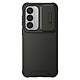Avizar Coque pour Galaxy S26 Plus Compatible Recharge Qi avec Cache Caméra Coulissante Noir Protection optimale avec structure bi-matière combinant dos rigide en polycarbonate et contour souple pour absorber efficacement les chocs et impacts