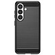 Avizar Coque pour Galaxy S26 en Silicone Effet Carbone Texture Brossée Noir Cette coque noire pour Samsung Galaxy S26 combine un design effet carbone avec une texture brossée élégante