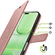 Avis Mayaxess Étui Portefeuille pour Honor 600 Lite avec Dragonne et Fonction Support Rose champagne
