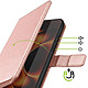 Avis Mayaxess Étui Portefeuille pour Xiaomi 17 Ultra avec Dragonne et Fonction Support Rose champagne
