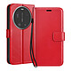 Mayaxess Étui Portefeuille pour Xiaomi 17 Ultra avec Dragonne et Fonction Support Rouge - Étui effet cuir élégant avec multiples rangements cartes et billets