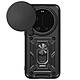 Mayaxess Coque pour Xiaomi 17 Ultra avec Cache Caméra Coulissante et Bague Magnétique Noir Conception hybride, assurant une absorption optimale des chocs du quotidien