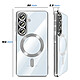 Avis Avizar Coque pour Galaxy A57 Compatible MagSafe avec Contour Chromé Gris