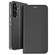 Avizar Étui pour Galaxy A57 Série Sensitive avec Fonction Support en Tissu Noir Intérieur doublé microfibre douce protégeant efficacement l'écran contre les rayures et la poussière