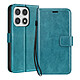 Mayaxess Étui Portefeuille pour Xiaomi 17 avec Dragonne et Fonction Support Turquoise - Étui effet cuir élégant avec multiples rangements cartes et billets