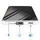 Avizar Coque pour Galaxy A57 Compatible MagSafe avec Contour Chromé Gris pas cher