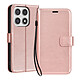 Mayaxess Étui Portefeuille pour Xiaomi 17 avec Dragonne et Fonction Support Rose champagne - Étui effet cuir élégant avec multiples rangements cartes et billets