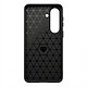 Avizar Coque pour Galaxy S26 en Silicone Effet Carbone Texture Brossée Noir pas cher