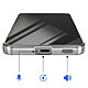 Avizar Coque pour Galaxy A57 Compatible MagSafe avec Contour Chromé Argent pas cher