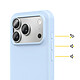 Rhinoshield Coque pour iPhone 17 Pro Max Modèle SolidX Anti-chutes 3.5 m avec Design Élégant Bleu clair pas cher