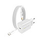 Mayaxess Chargeur Secteur pour Xiaomi 15 20W + Câble USB-C 1m Blanc La technologie Rapide 20W permet une recharge ultra-rapide et optimisée pour vos appareils.